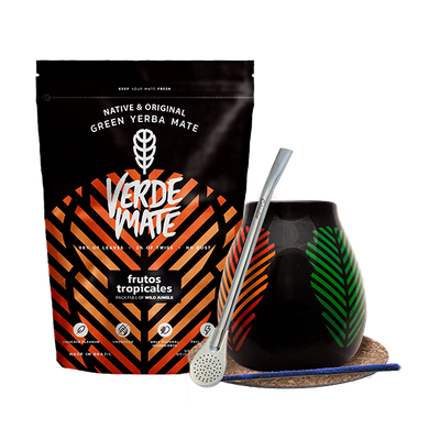 Set Mate Becher Yerba Mate Guarani Elaborada 0,5kg
