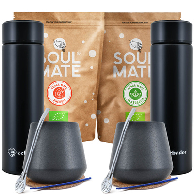 Yerba Soul Mate Thermoskannen-Set für zwei Personen 1000g