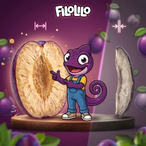 FiloLilo – Gefriergetrocknete Pflaumen (Hälften) 100 g