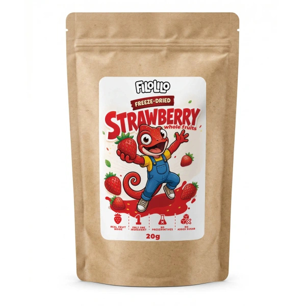 FiloLilo – Gefriergetrocknete ganze Erdbeeren 20 g
