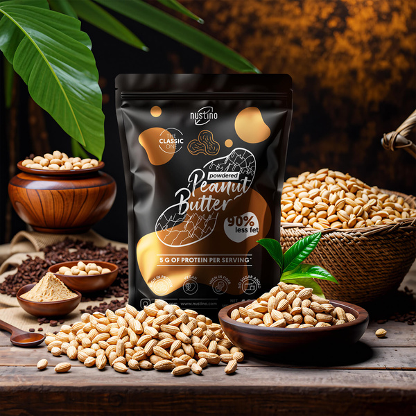 Nustino – Erdnussbutter in Pulverform – Classic (ohne Zuckerzusatz) 400 g