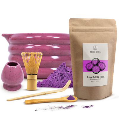Set zur Zubereitung von Purple Matcha