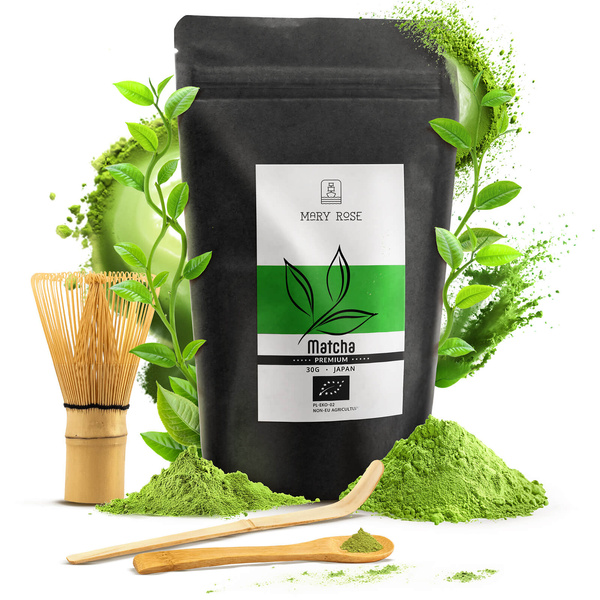 PREMIUM-Set zur Zubereitung von Matcha-Tee: japanischer Bio-Matcha 30g + Zubehör
