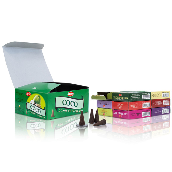 HEM Räucherkegel – Mischung aus 12 Düften