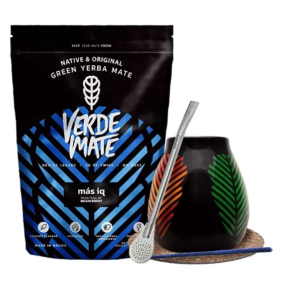 Set Mate Becher Yerba Mate Guarani Elaborada 0,5kg