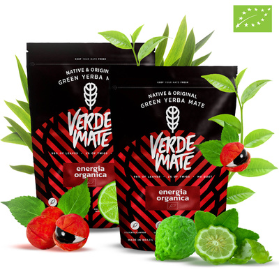 2x Mate Tee Verde Mate Energia Organica 400g