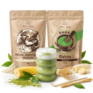 Set für bunten Matcha Latte: Matcha + White Matcha + Zubehör