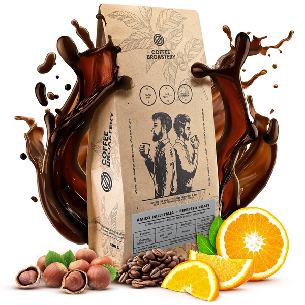 Bro Coffee Roastery - Bohnenkaffee Amico dall'Italia Espresso Roast 400 g