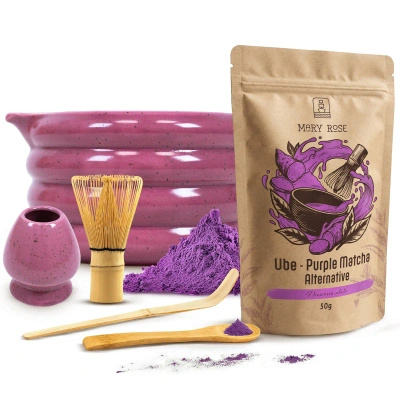 Set zur Zubereitung von Purple Matcha