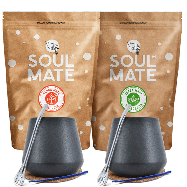 Yerba Soul Mate Energie für Zwei Bombilla Set
