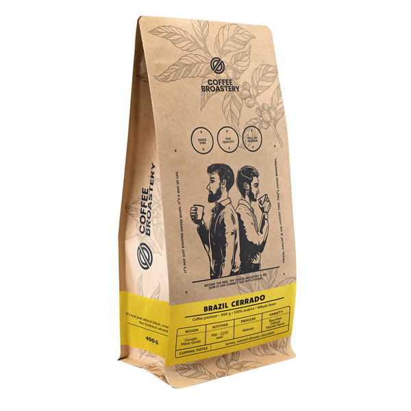 Bro Coffee Roastery - Bohnenkaffee Brazil Cerrado Premium 400 g