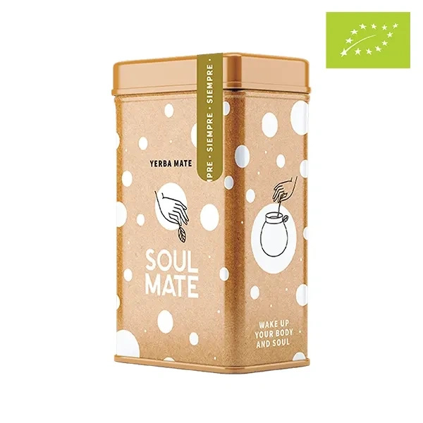 Yerbera – Metalldose + Soul Mate Orgánica Siempre 0,5 kg