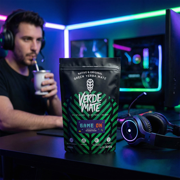 Verde Mate Green Game On 0,4 kg – Mate Tee für Gamer mit Energy‑Drink‑Geschmack