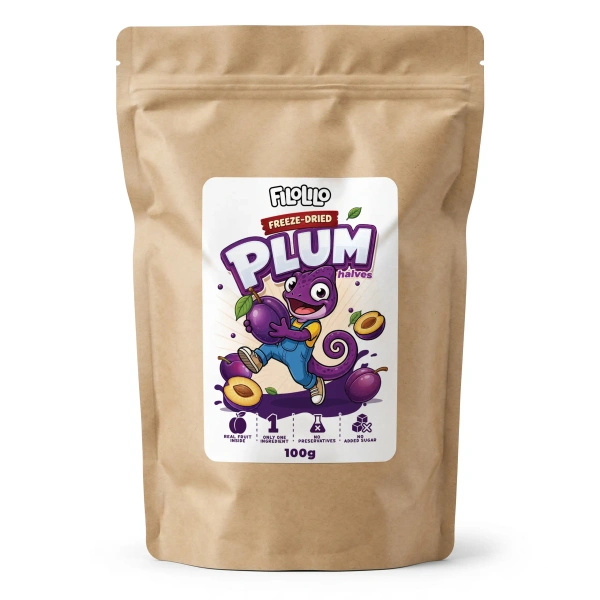 FiloLilo – Gefriergetrocknete Pflaumen (Hälften) 100 g