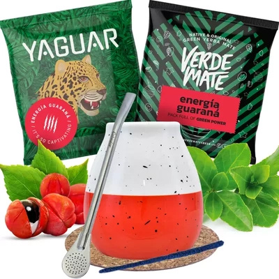Yerba mate Set Kalebasse + Bombilla 2x50g