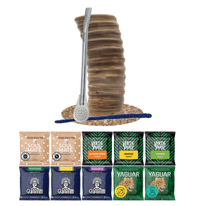 Mate Tee Set 10x50g Kalebasse + Bombilla