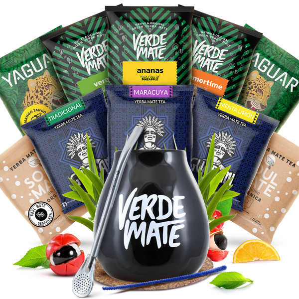 Mate Tee Set 10x50g Kalebasse + Bombilla
