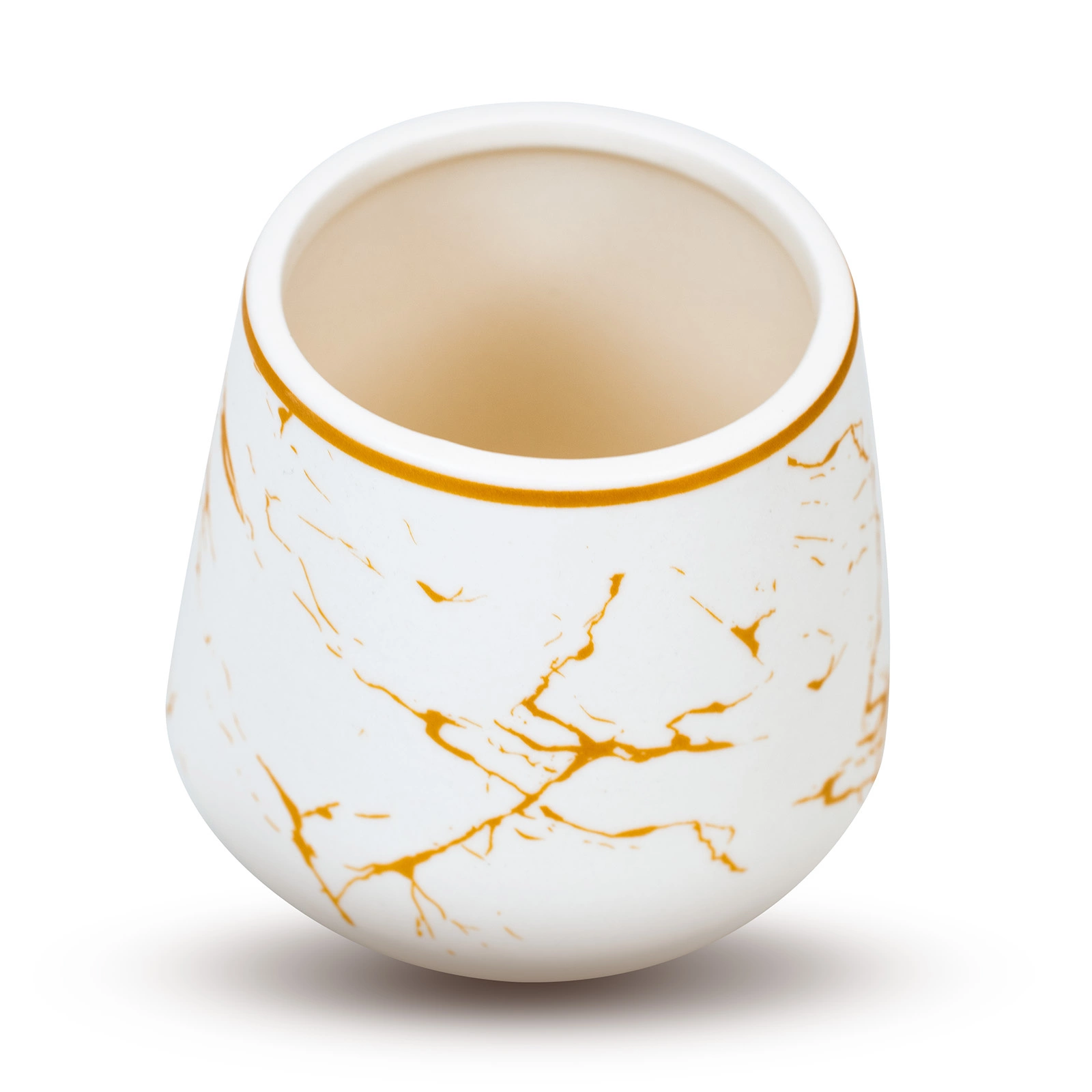 Aurora ceramic yerba mate gourd