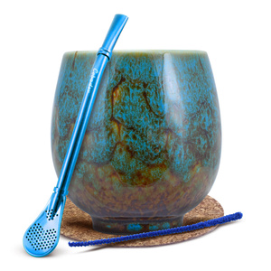 Mate-Tee-Zubehörset: Kalebasse + Bombilla