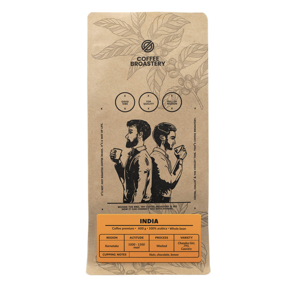 Bro Coffee Roastery - Bohnenkaffee India Karnataka Premium 1 kg