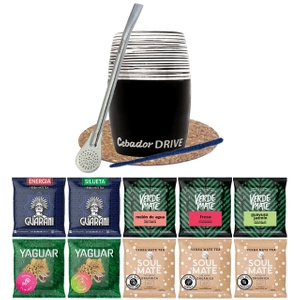 Set Yerba Verde Mate Green 10x50 Mate Becher Drive