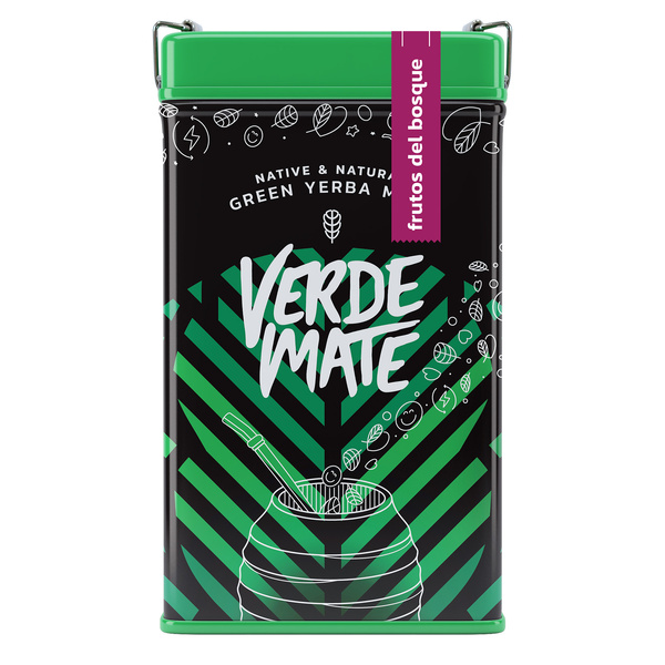 Yerbera – Metalldose + Verde Mate Green Frutos del Bosque 0,5 kg