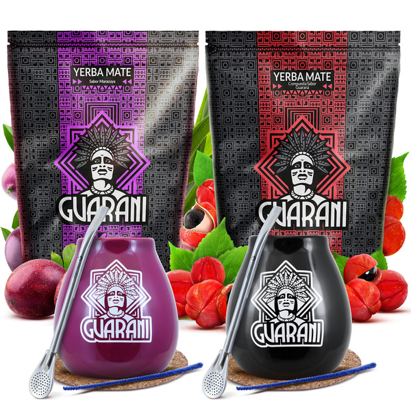 Mate Tee Set Guarani Maracuya 500g + Guarani Energia 500g