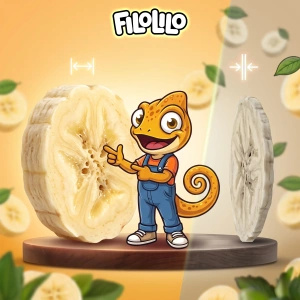 FiloLilo – Gefriergetrocknete Bananen (Scheiben) 20 g