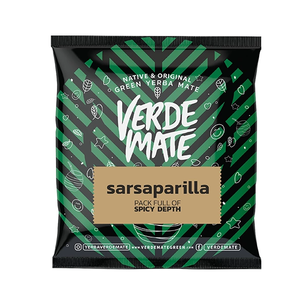 Verde Mate Green Sarsaparilla - packaging