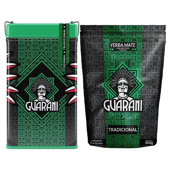 Yerbera Yerba Mate Guarani Elaborada 2x500g