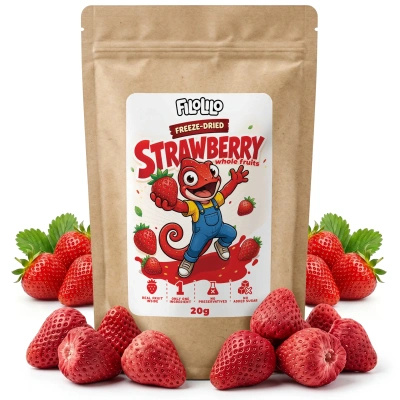 FiloLilo – Gefriergetrocknete ganze Erdbeeren 20 g