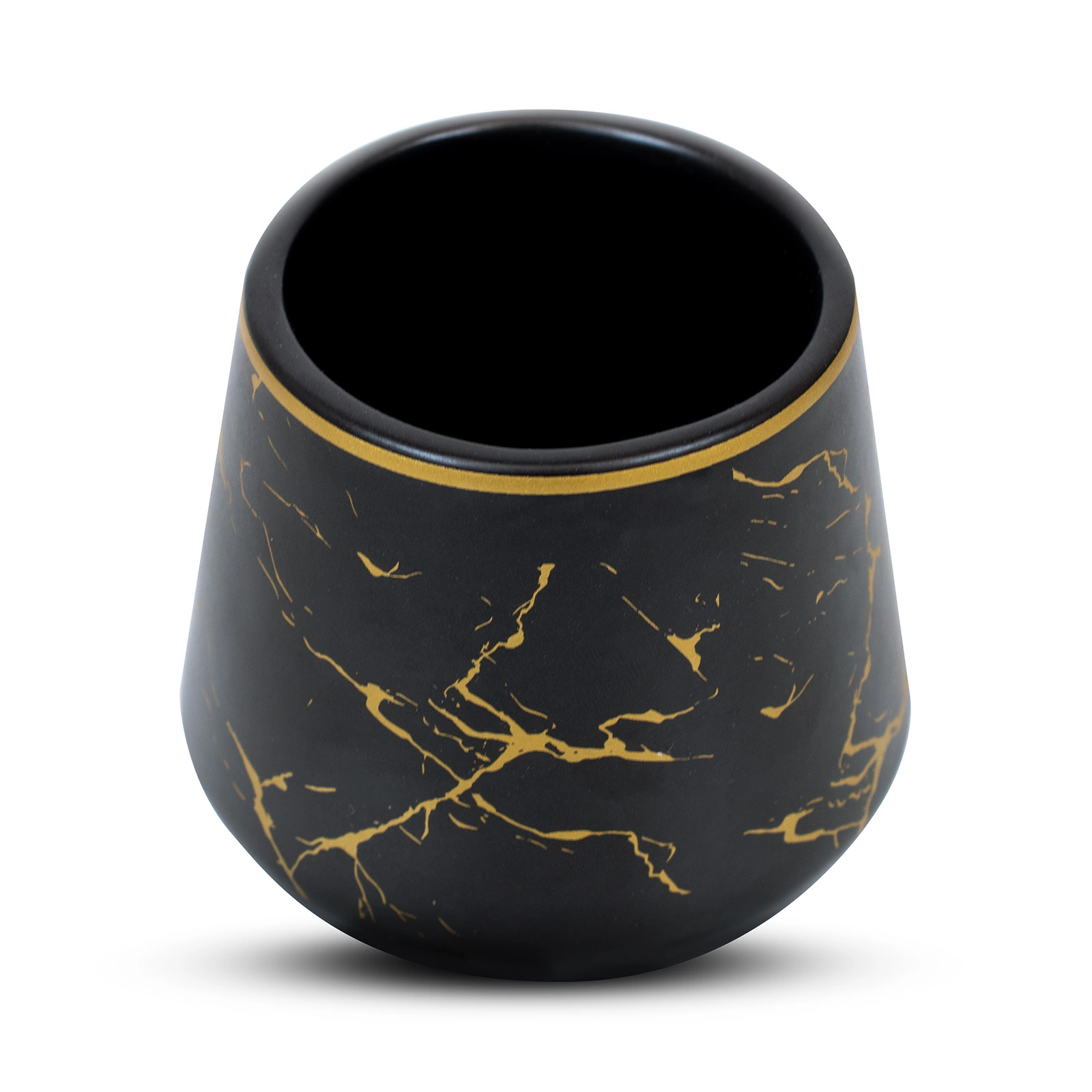Nocturne ceramic yerba mate gourd