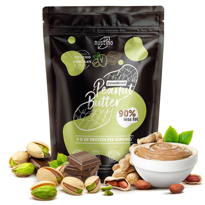 Nustino – Erdnussbutter in Pulverform – Pistachio & Chocolate (ohne Zuckerzusatz) 400 g