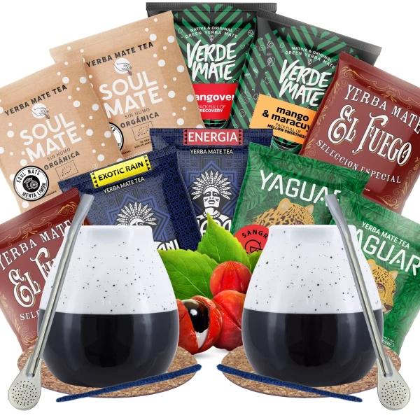 Yerba Mate Set für zwei Personen Fruchtig zum Start