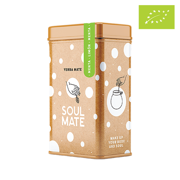 Yerbera – Metalldose + Soul Mate Orgánica Menta Limon 0,5 kg