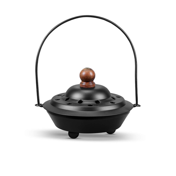 Set aus Palo Santo-Spänen, Räuchergefäß und Räucherkohle