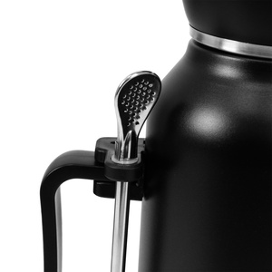 YerbaGo – Thermos mit Kalebasse und Bombilla 1,3 L – schwarz