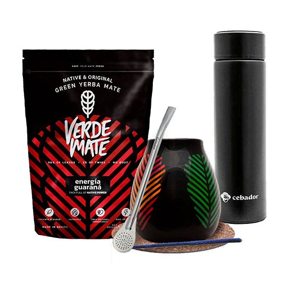 Set Yerba Verde Mate Green 500g Mate Becher Thermosflasche