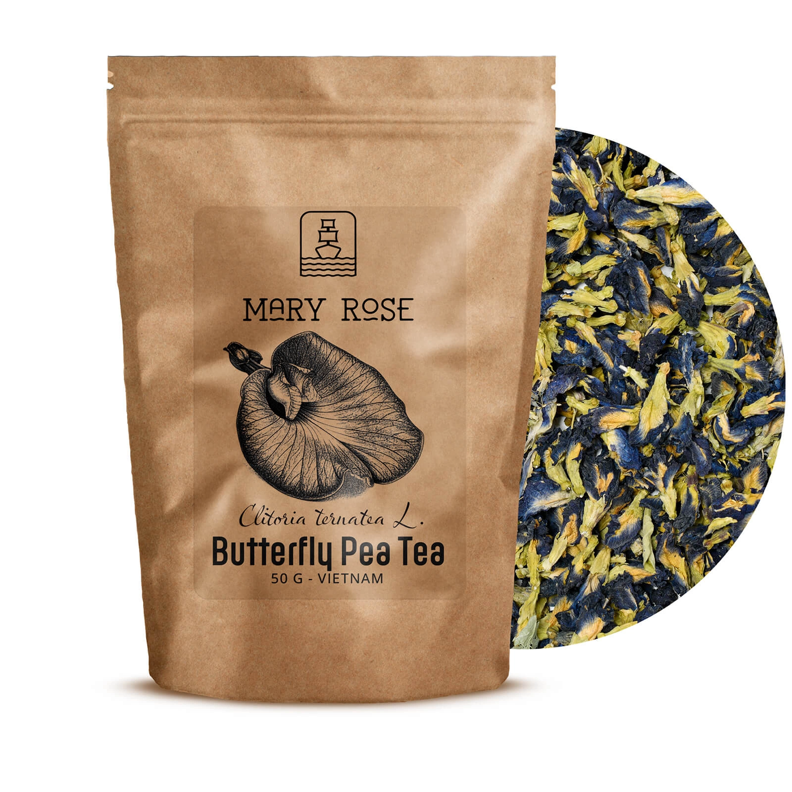 Szczegóły herbaty Mary Rose Butterfly Pea Tea