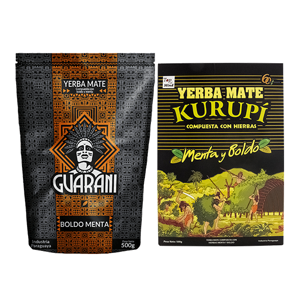 Guarani Boldo Menta 500g + Kurupi Menta Boldo 500g