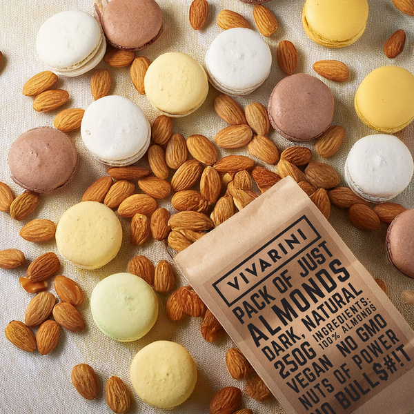 Vivarini - Natürliche Mandeln (dunkel) 250 g