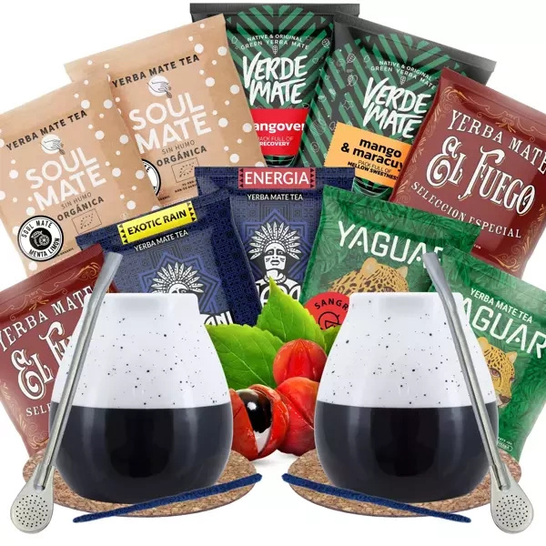 Yerba Mate Set für zwei Personen Fruchtig zum Start