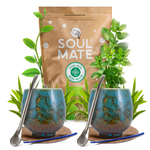 Mate Tee Set Soul Mate 500g 0,5kg 2x Kalebasse + 2x Bombilla