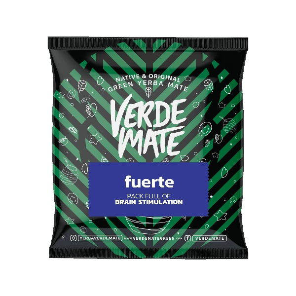 Yerba Mate Fuerte packaging