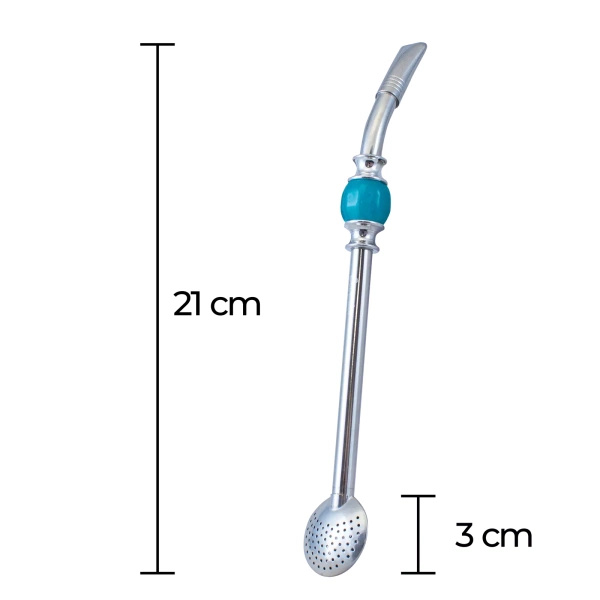 Bombilla Bomba (blauer Stein)