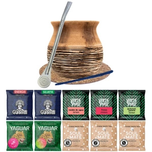 Set Mate Becher Mate Becher Yerba Verde Mate Green 10x50