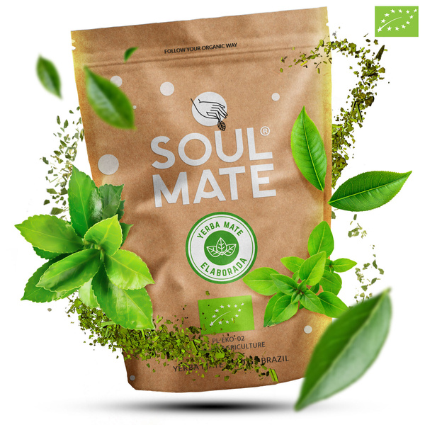 Mate Tee Set Soul Mate Elaborada 500g 0,5kg Yerbomos + Kalebasse + Bombilla