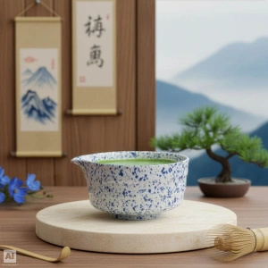 Geschenkset: japanischer Premium-Matcha + matchawan + Bambuszubehör