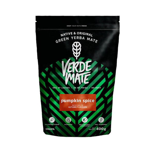 Starter‑Set Mate Tee Verde Mate Pumpkin Spice 500 g + Mate‑Becher Caldero Kessel