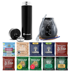Mate Tee Starter Set 10x50g 500g Thermosflasche